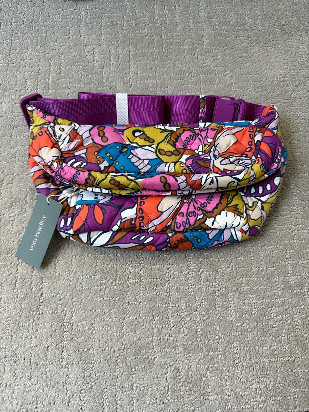 Vera Bradley set - Westover Hybrid Backpack & Portnoy Belt Bag - Flutter print - Picture 3 of 16